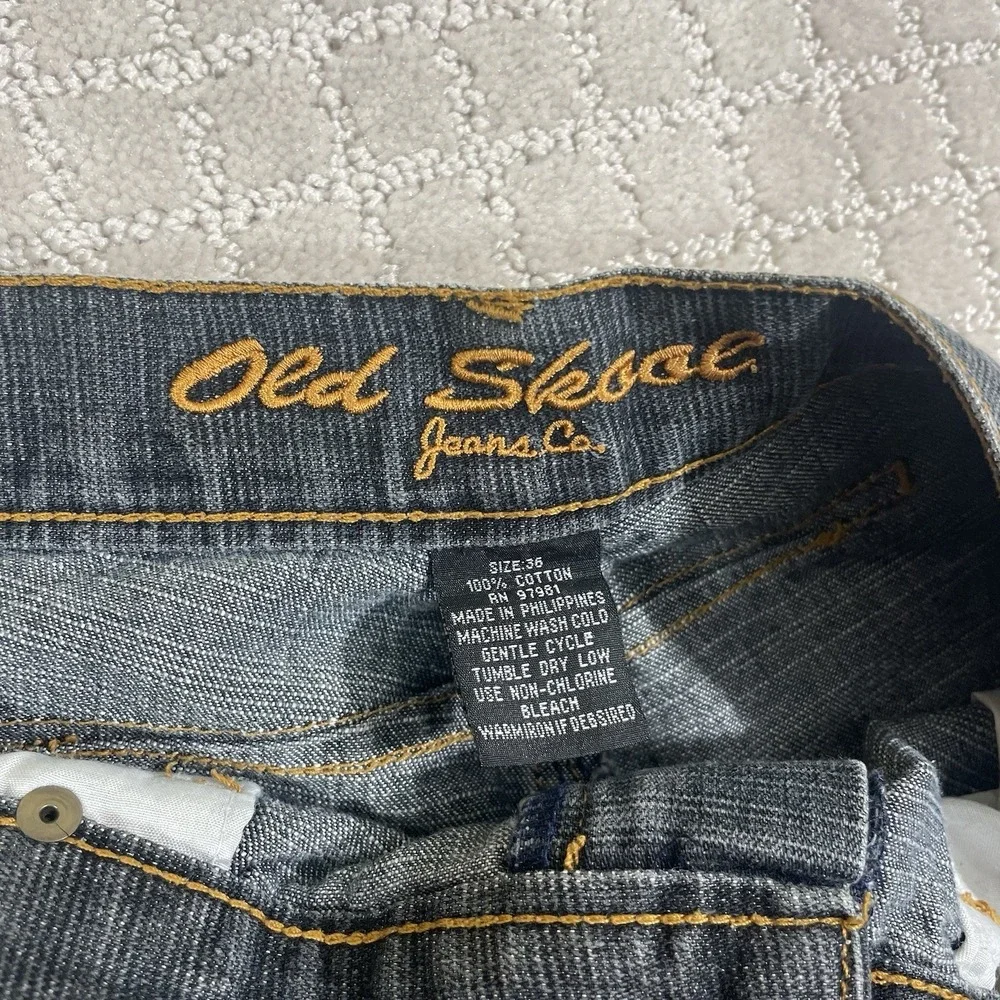 Old Skool Y2K Denim Jean Shorts Mens‎ 36 Skater Southpole JNCO Jorts